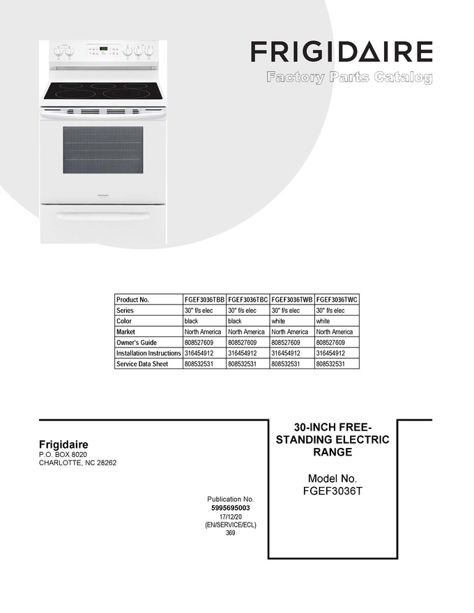 Diagram for FGEF3036TWC