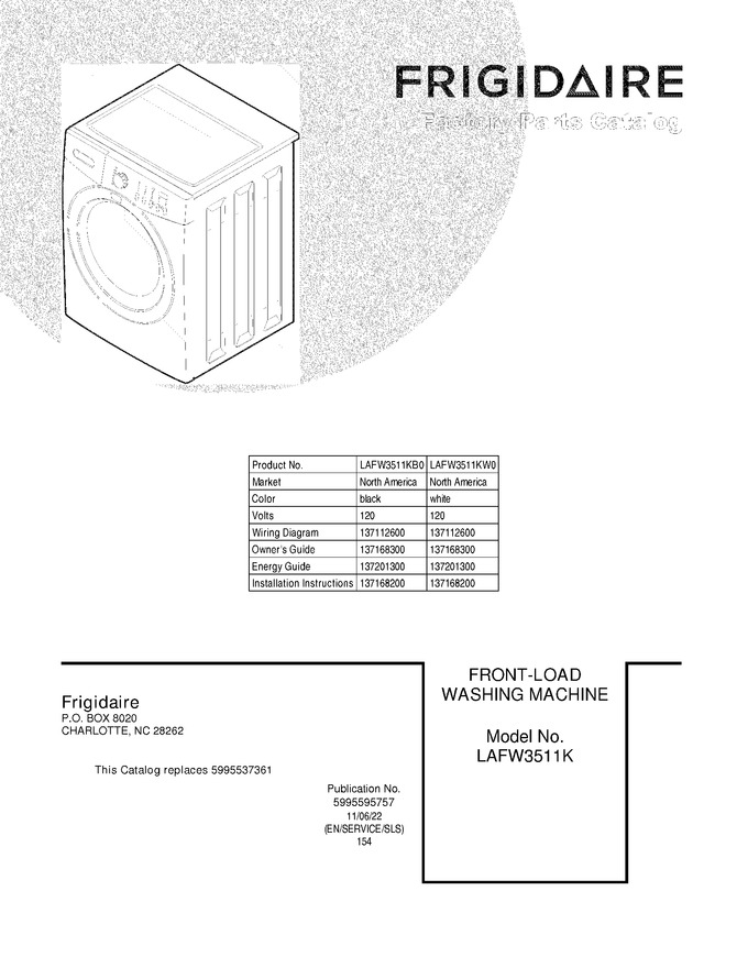 Diagram for LAFW3511KW0