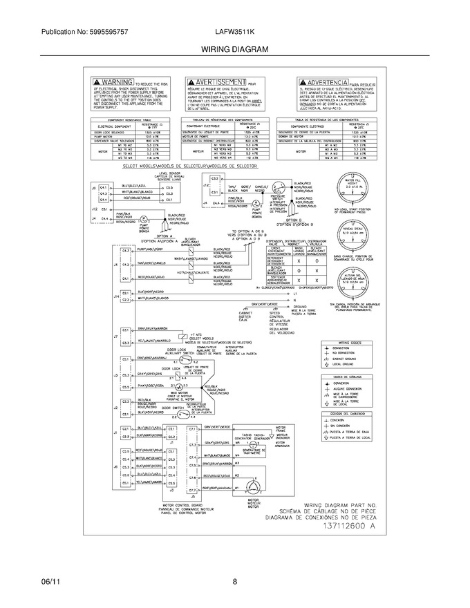 Diagram for LAFW3511KW0