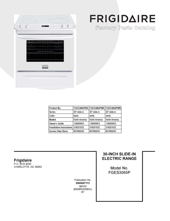 Diagram for FGES3065PWN
