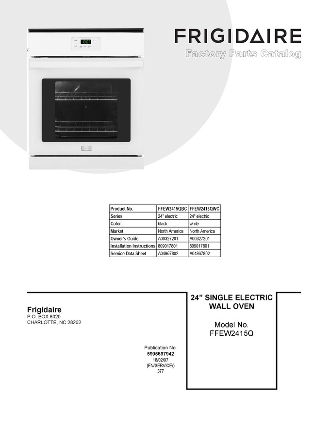 Diagram for FFEW2415QWC