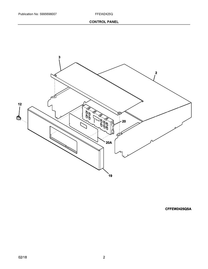 Diagram for FFEW2425QWC