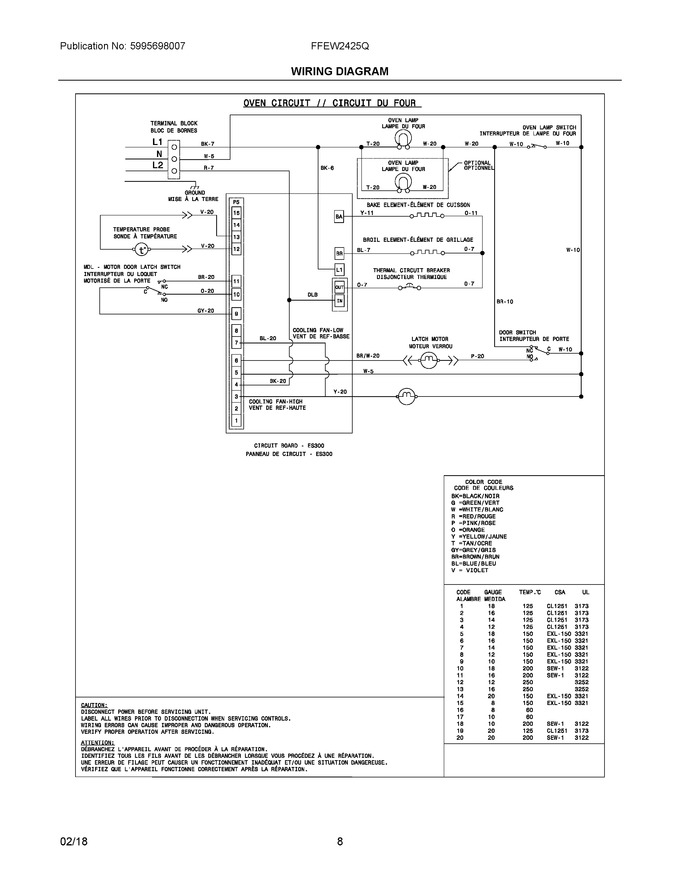 Diagram for FFEW2425QWC