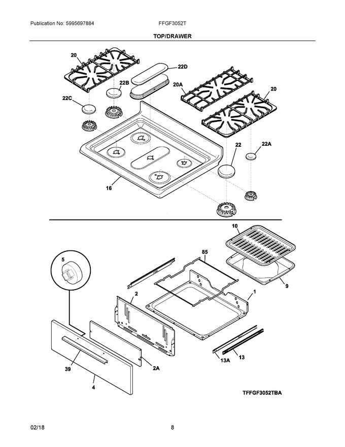 Diagram for FFGF3052TWA