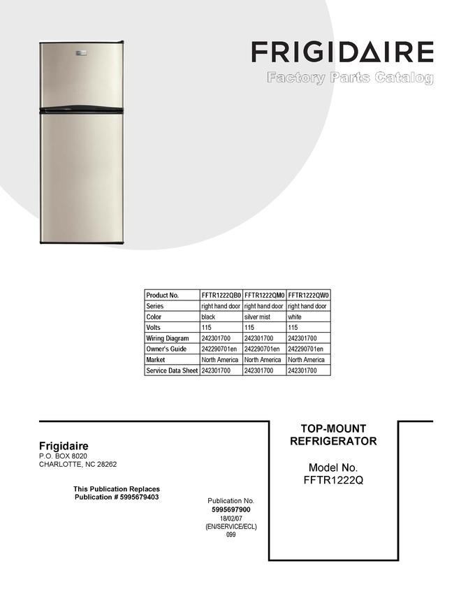 Diagram for FFTR1222QW0