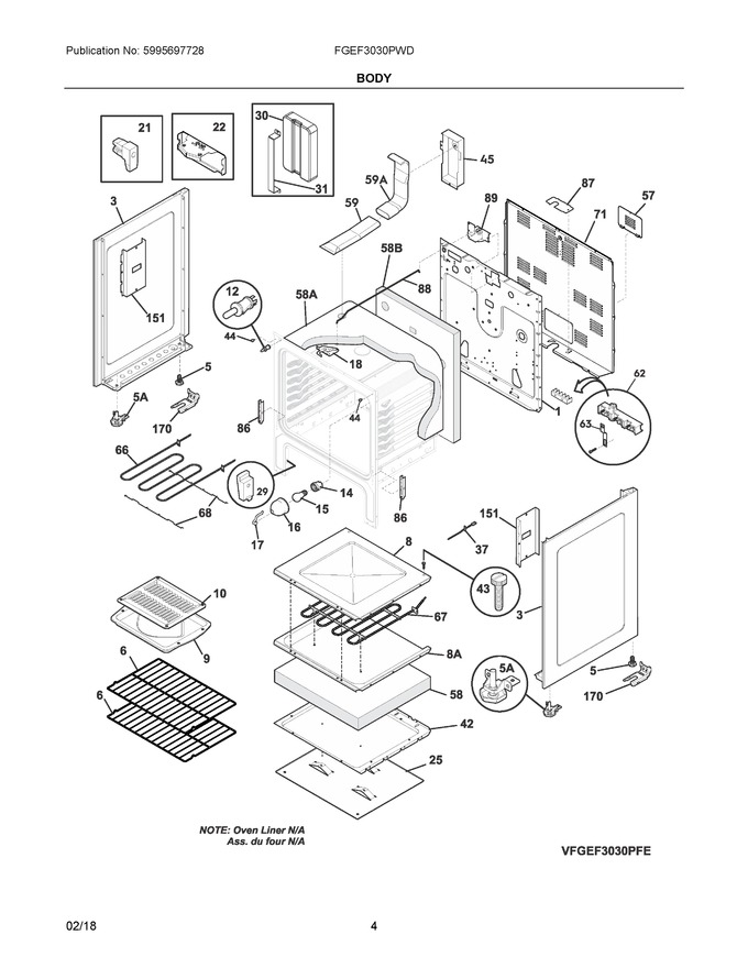 Diagram for FGEF3030PWD