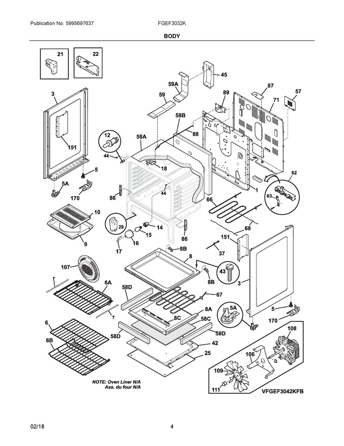 Diagram for FGEF3032KWC