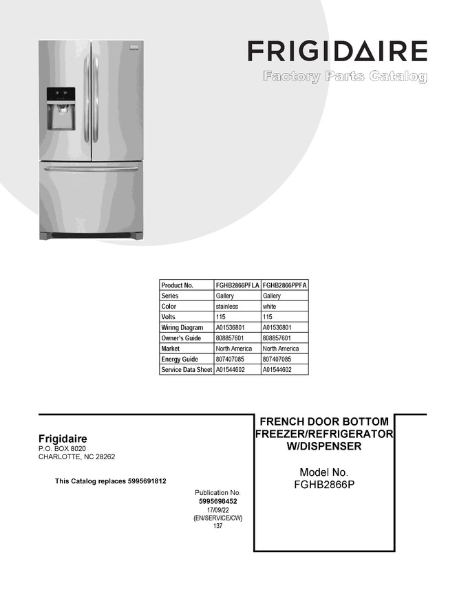 Diagram for FGHB2866PFLA