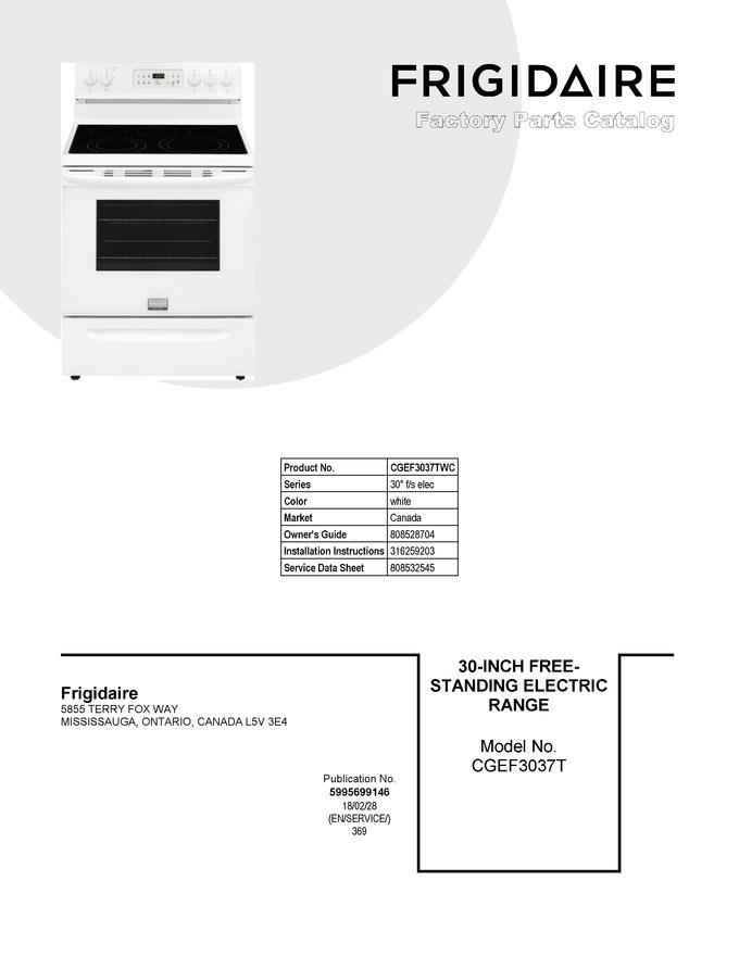 Diagram for CGEF3037TWC