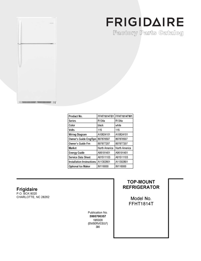 Diagram for FFHT1814TW1
