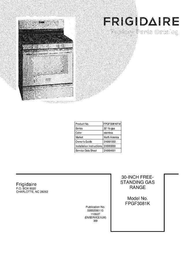 Diagram for FPGF3081KFM