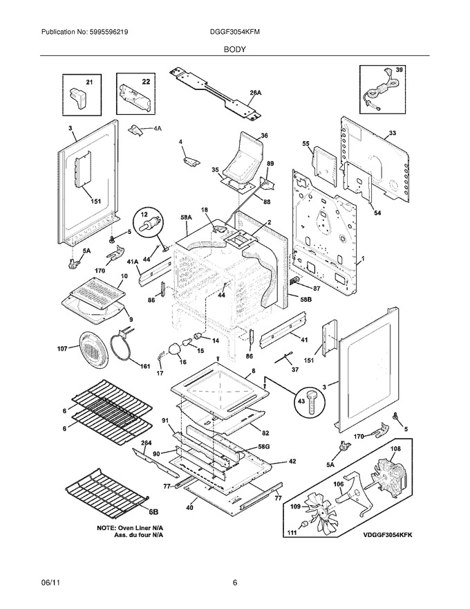 Diagram for DGGF3054KFM