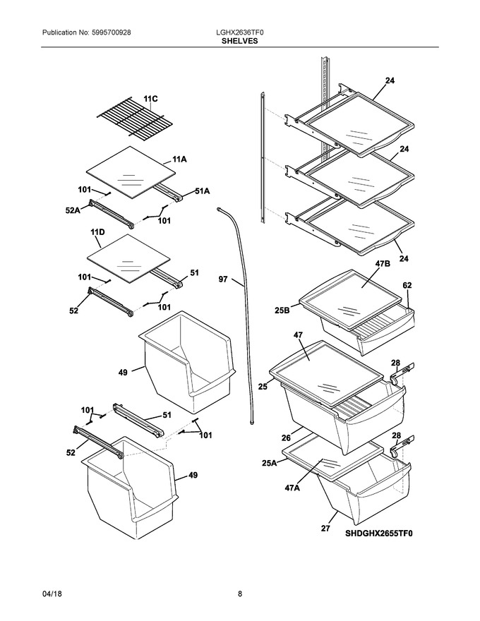 Diagram for LGHX2636TF0