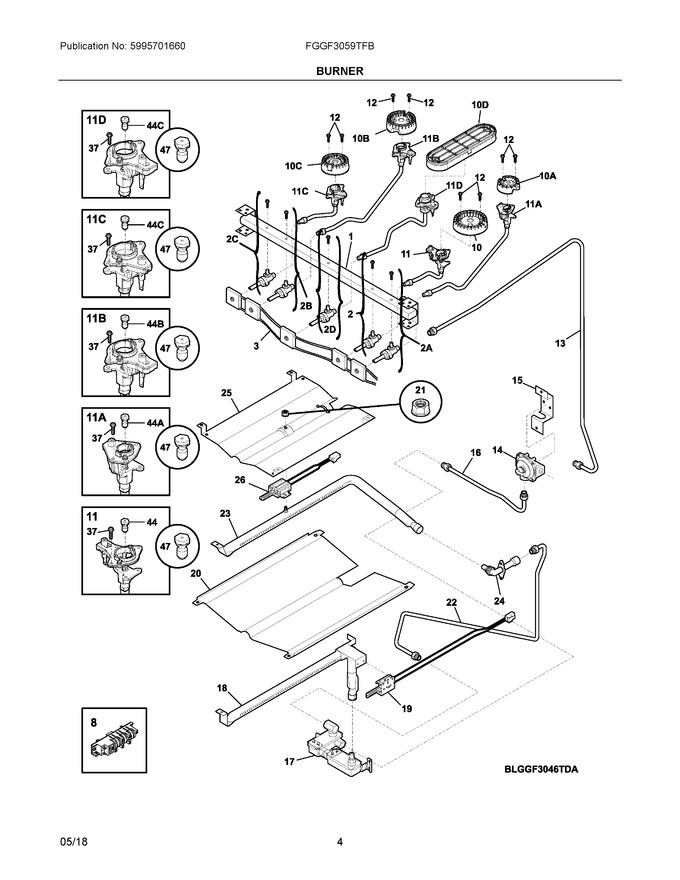 Diagram for FGGF3059TFB