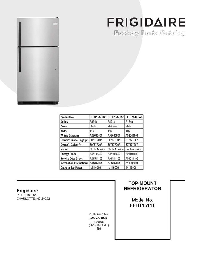 Diagram for FFHT1514TS3