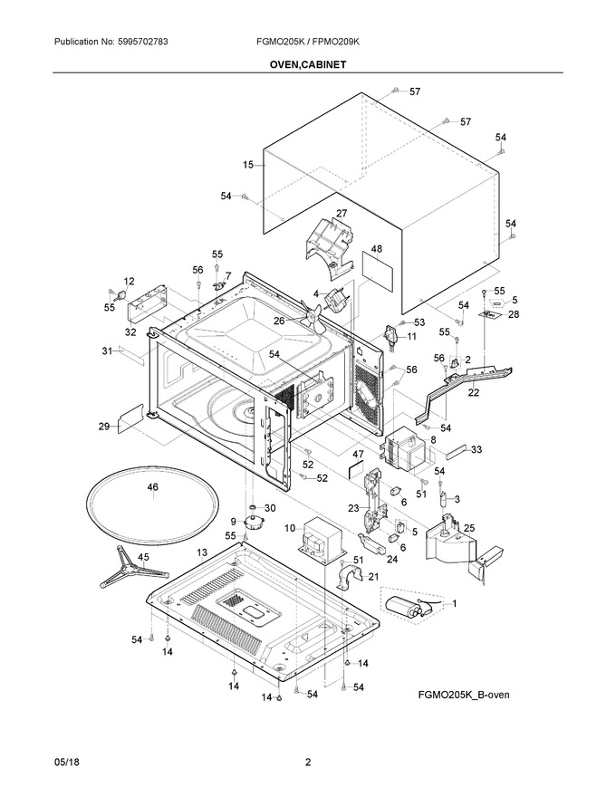 Diagram for FGMO205KWB