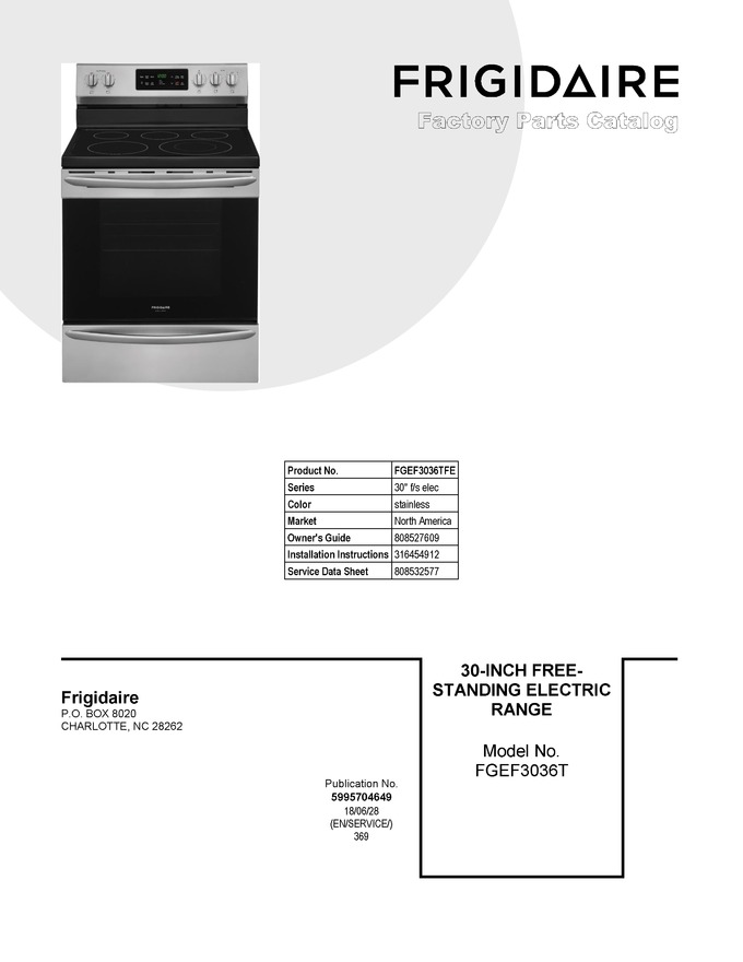 Diagram for FGEF3036TFE