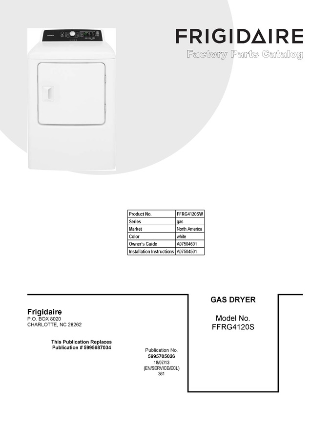 Diagram for FFRG4120SW