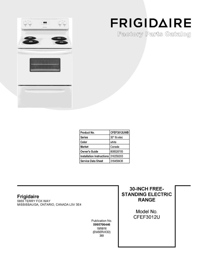 Diagram for CFEF3012UWB