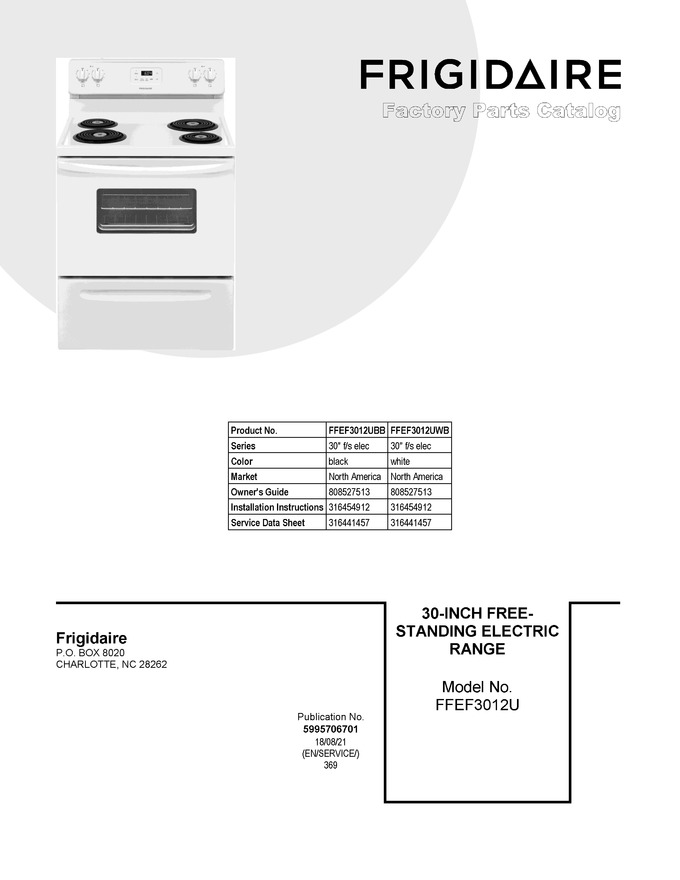 Diagram for FFEF3012UWB