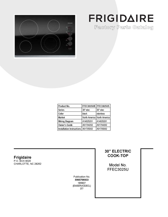 Diagram for FFEC3025UB