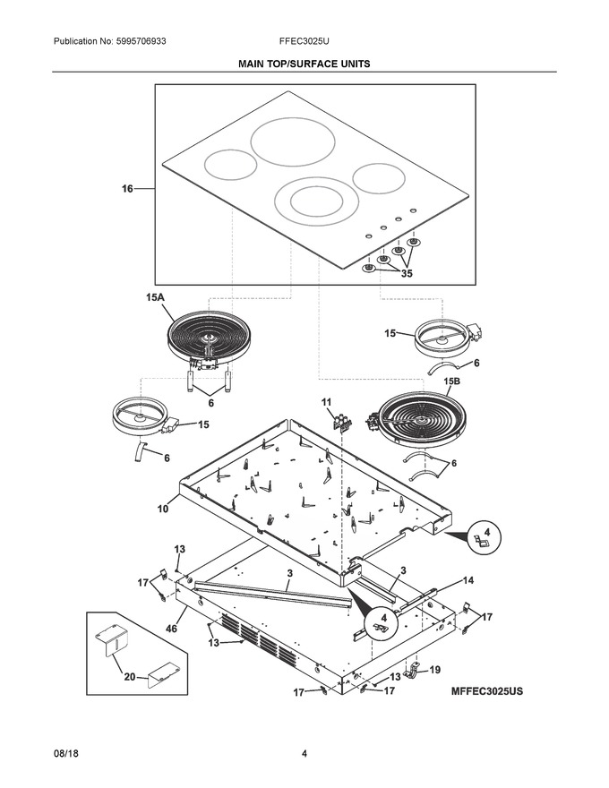 Diagram for FFEC3025UB