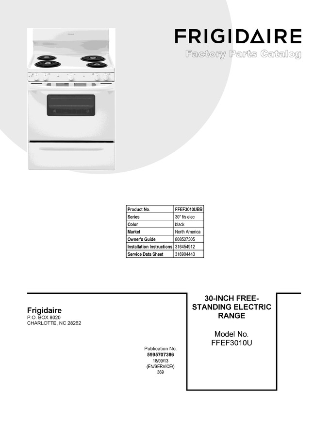 Diagram for FFEF3010UBB