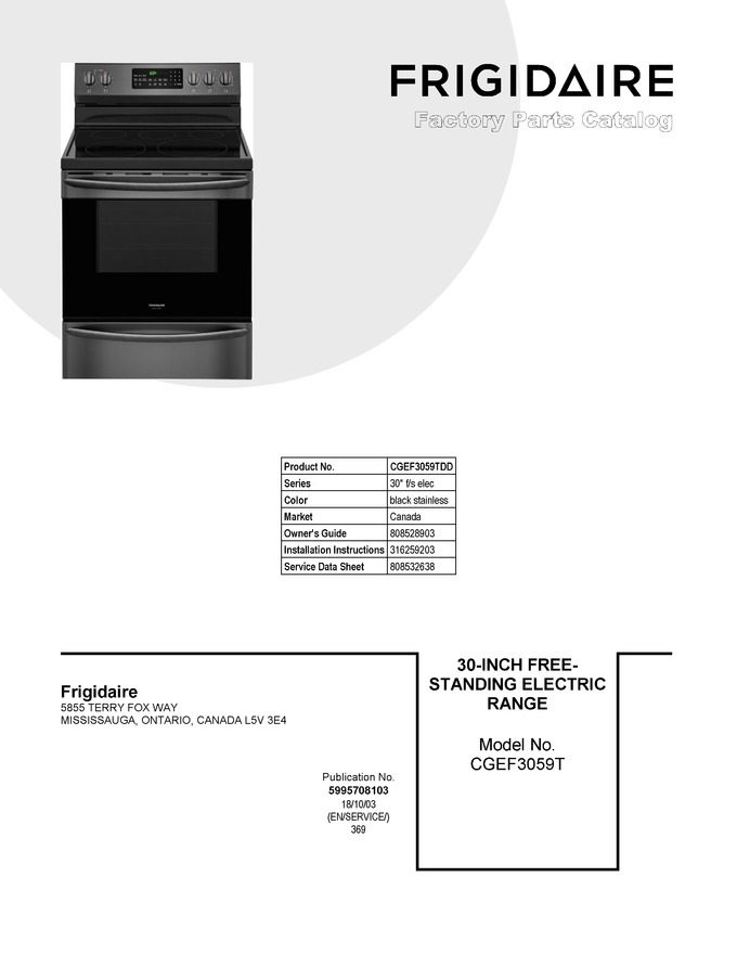 Diagram for CGEF3059TDD