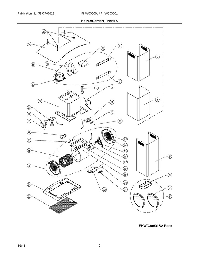 Diagram for FHWC3660LSA