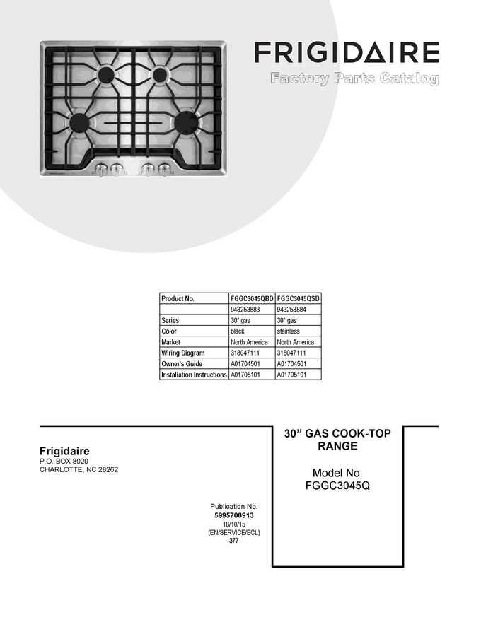 Diagram for FGGC3045QSD