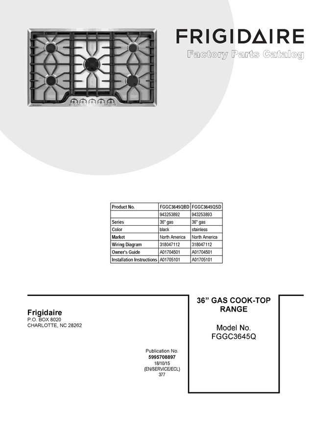 Diagram for FGGC3645QBD