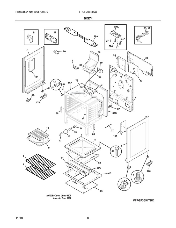 Diagram for FFGF3054TSD