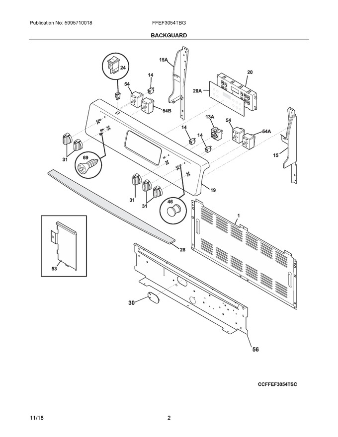 Diagram for FFEF3054TBG