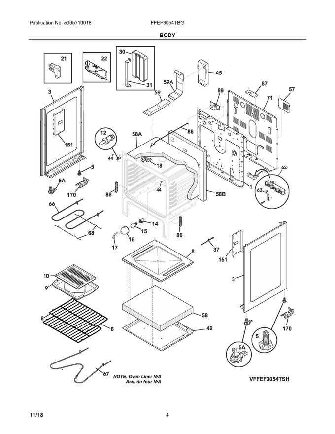 Diagram for FFEF3054TBG