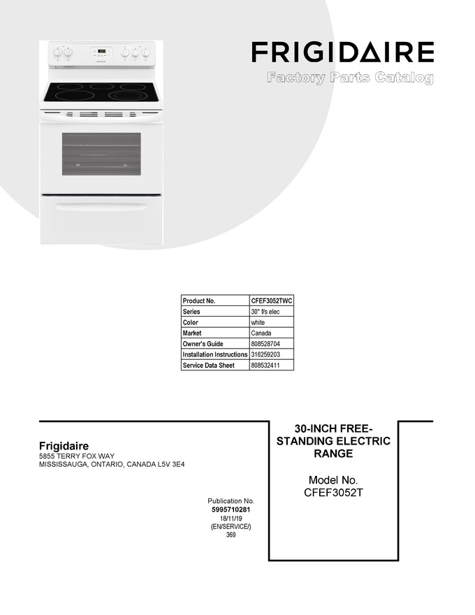 Diagram for CFEF3052TWC
