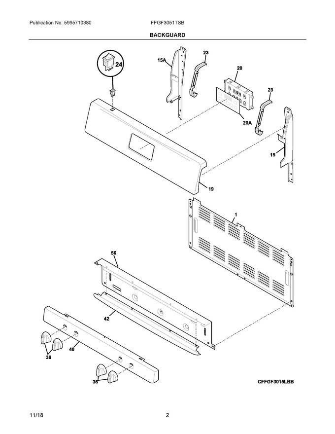 Diagram for FFGF3051TSB