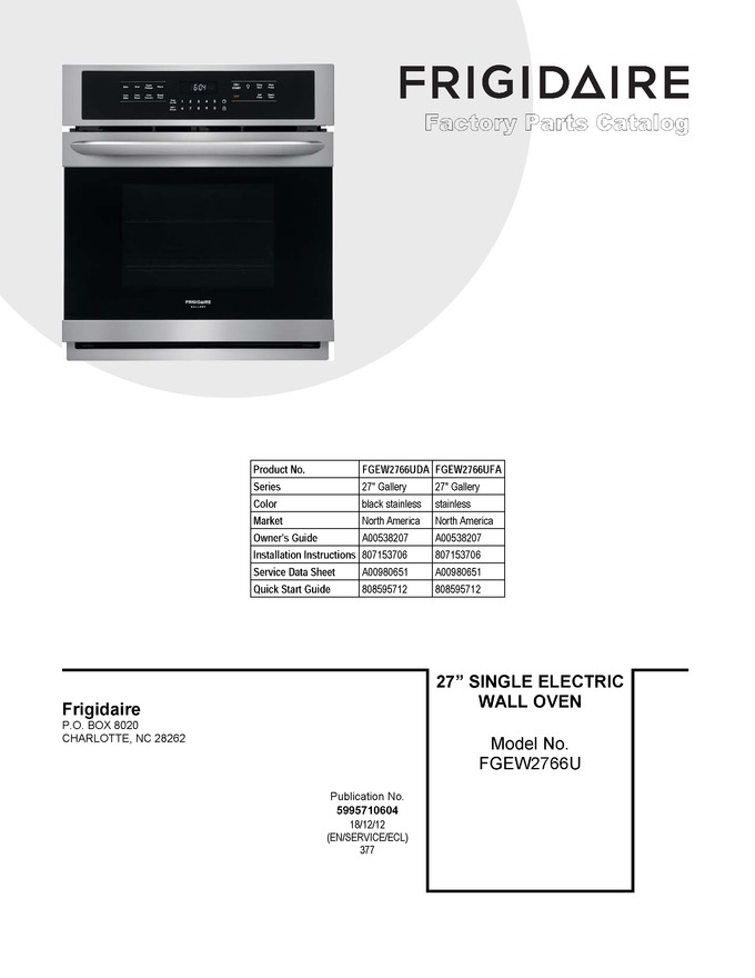 Diagram for FGEW2766UDA