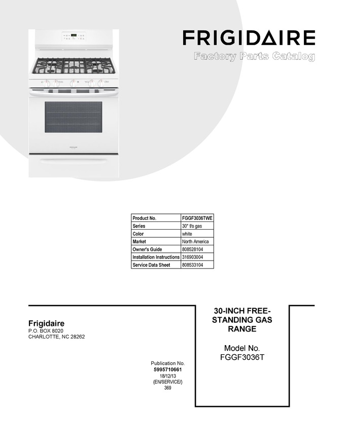 Diagram for FGGF3036TWE