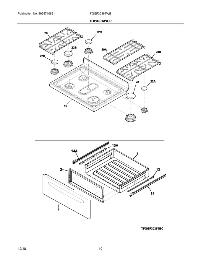 Diagram for FGGF3036TWE