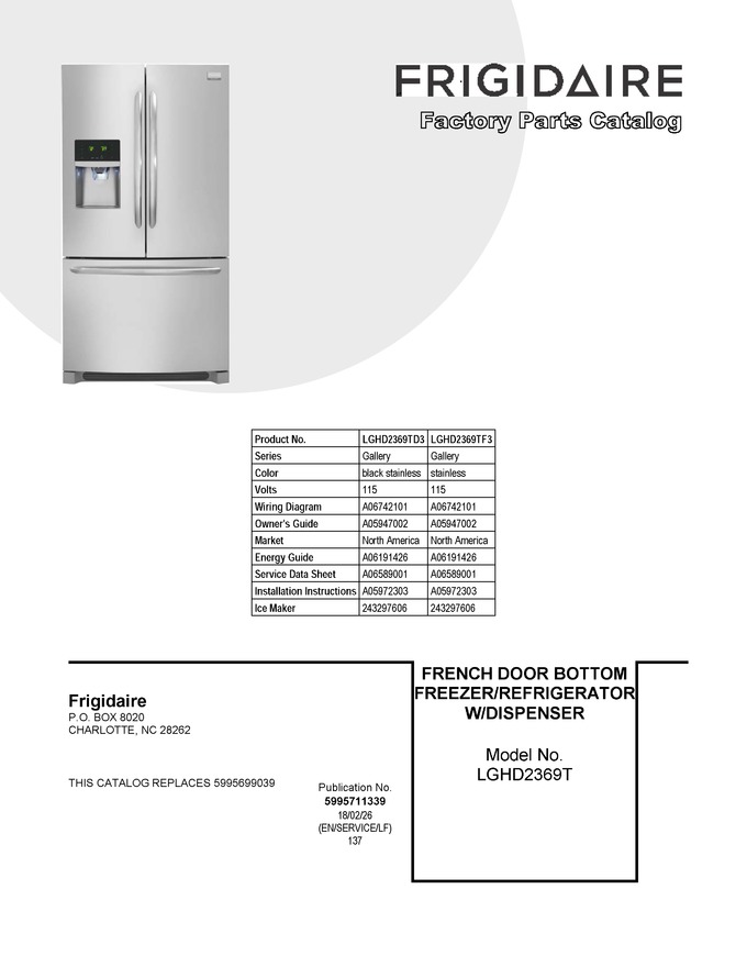 Diagram for LGHD2369TD3
