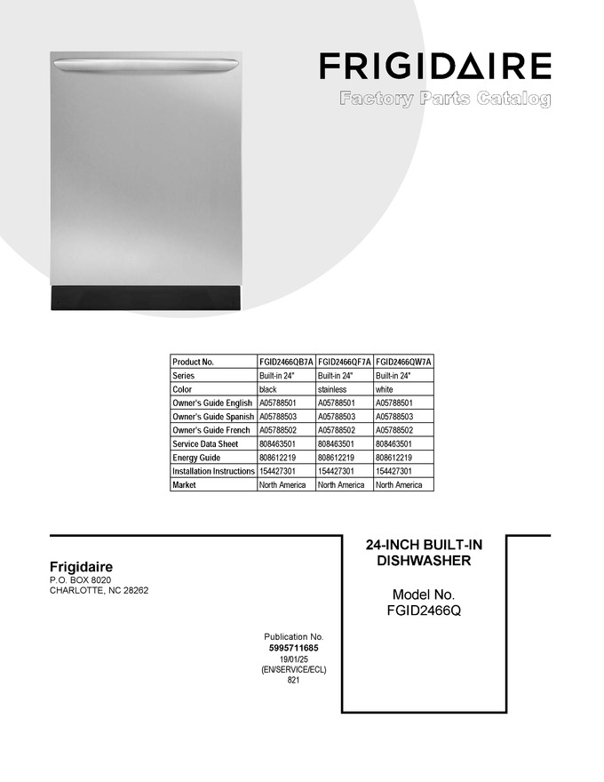Diagram for FGID2466QB7A