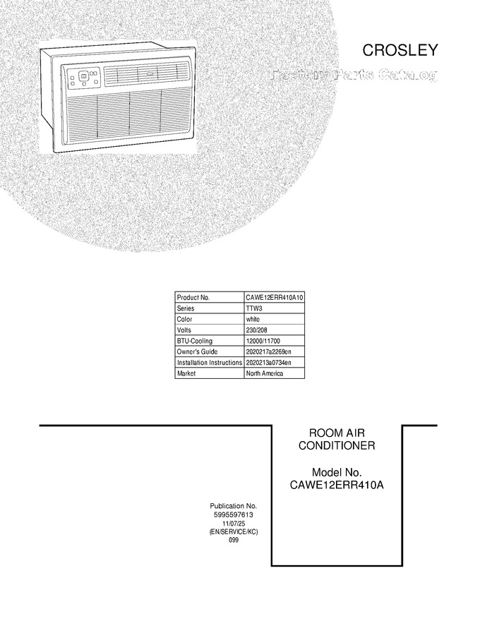 Diagram for CAWE12ERR410A10