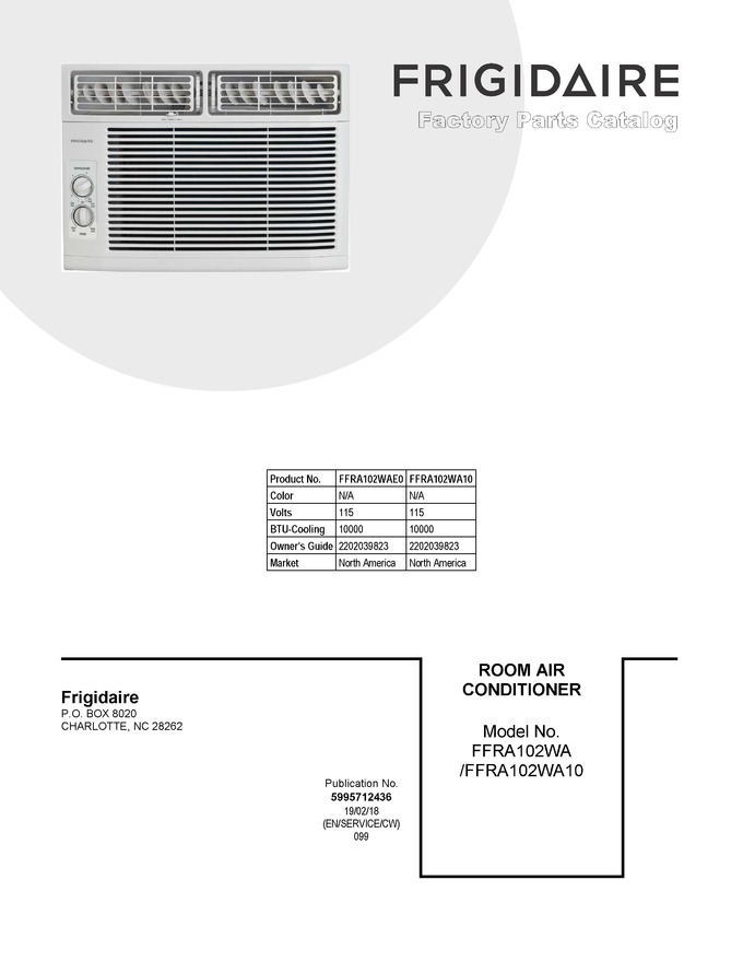 Diagram for FFRA102WAE0