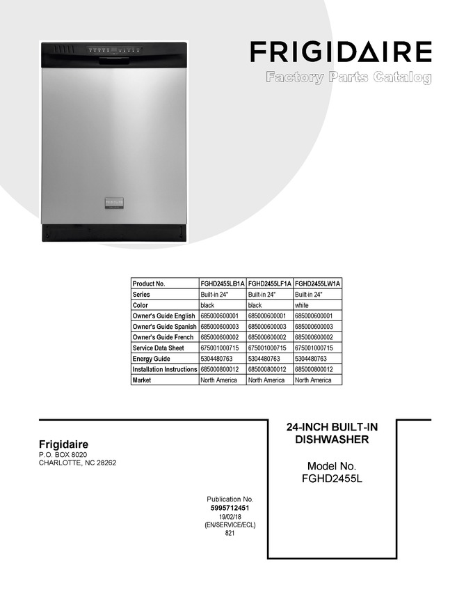 Diagram for FGHD2455LW1A