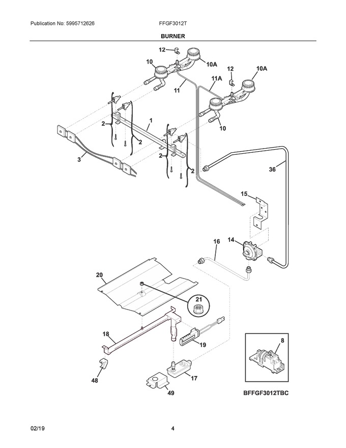 Diagram for FFGF3012TWD