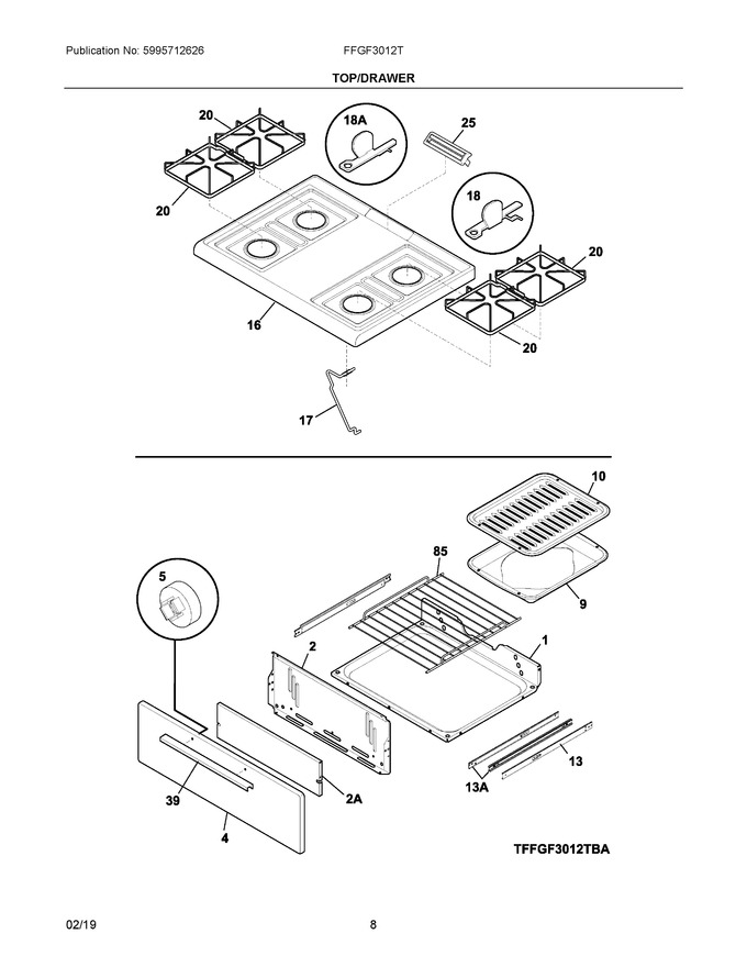 Diagram for FFGF3012TWD