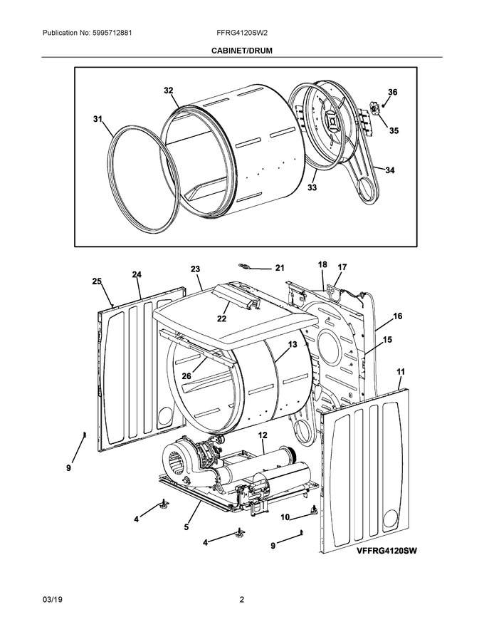 Diagram for FFRG4120SW2