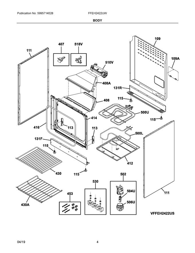 Diagram for FFEH2422UW