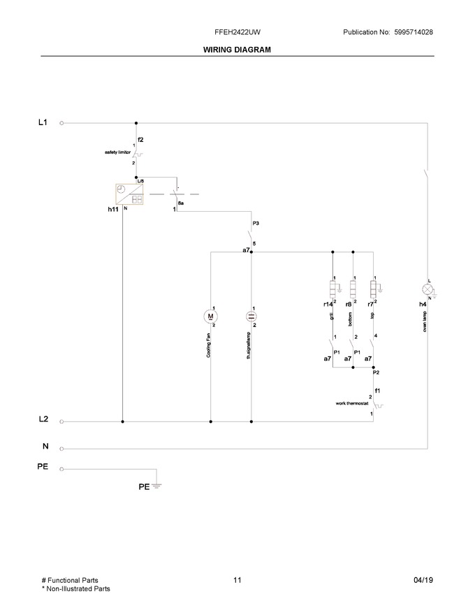 Diagram for FFEH2422UW