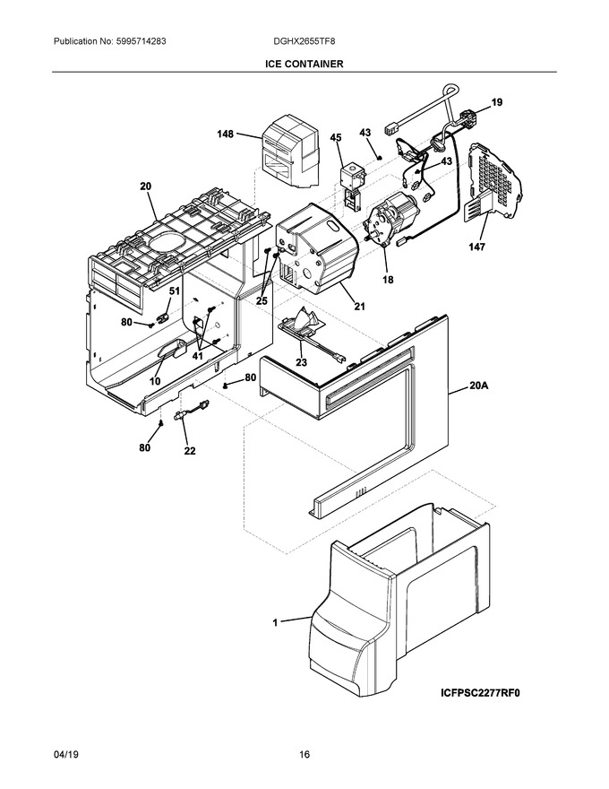 Diagram for DGHX2655TF8
